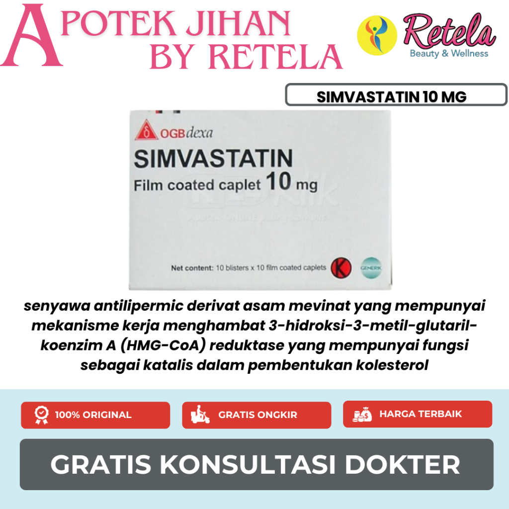 Simvastatin 10 Mg 1 Box 100 Tab Gen-Dexa