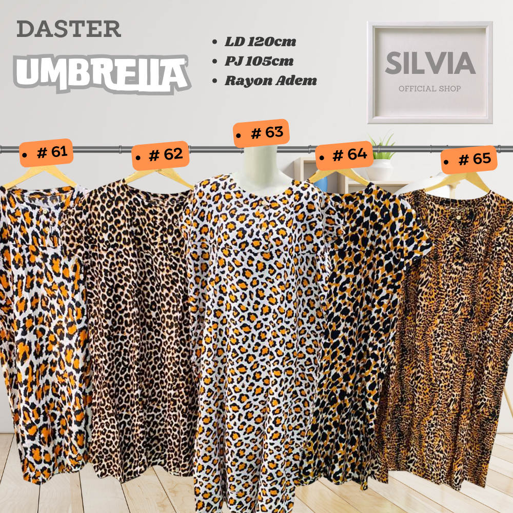 Daster Umbrella Premium Wanita Motif Leopard LD 120