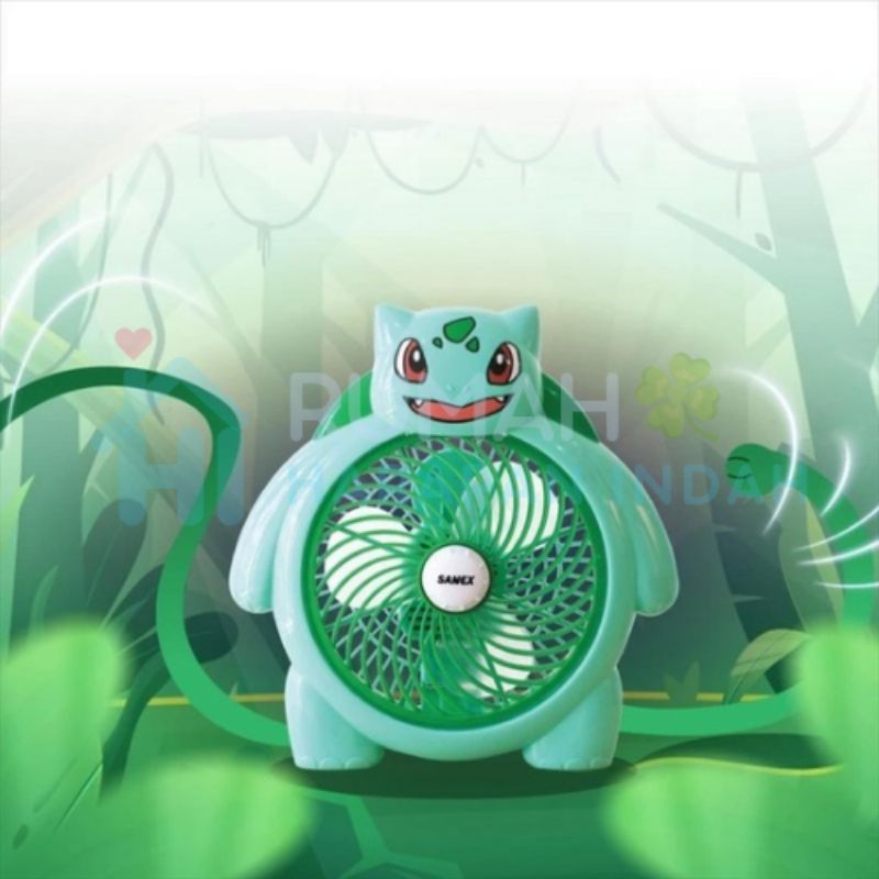 Kipas Angin Karakter 8 Inch | Kipas Karakter Pokemon | Sanex SKK-811G | Kipas Karakter | Box Fan | K
