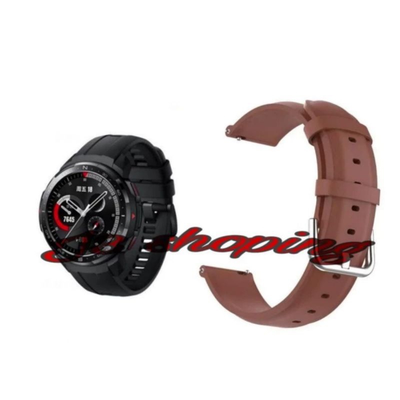 TALI JAM HONOR WATCH GS PRO 46MM STRAP KULIT WATCH ACTIVE STAINLESS BUCKLE ACC
