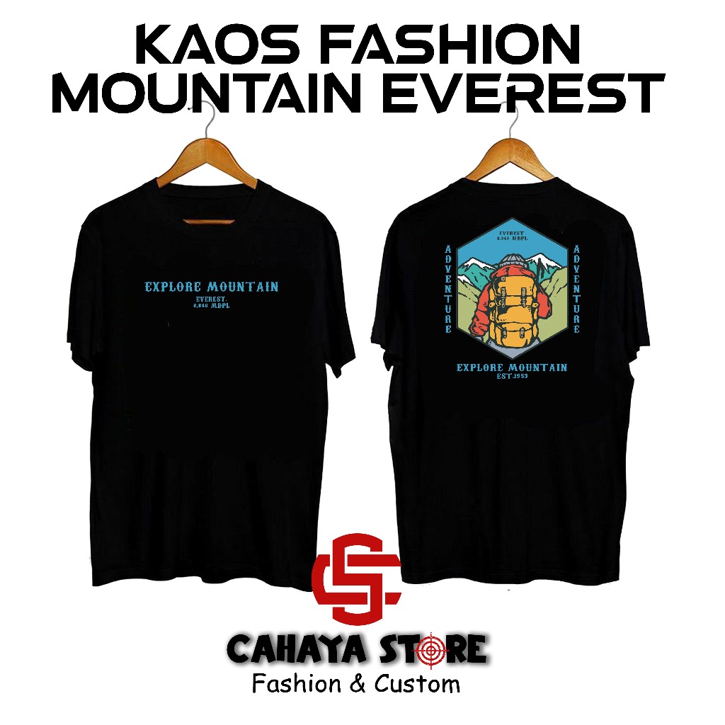 CAHAYASTORE8887 - Kaos Pendaki "MOUNTAIN EVEREST" - Kaos Pendaki Gunung/kaos Pendaki/Kaos Pendaki In