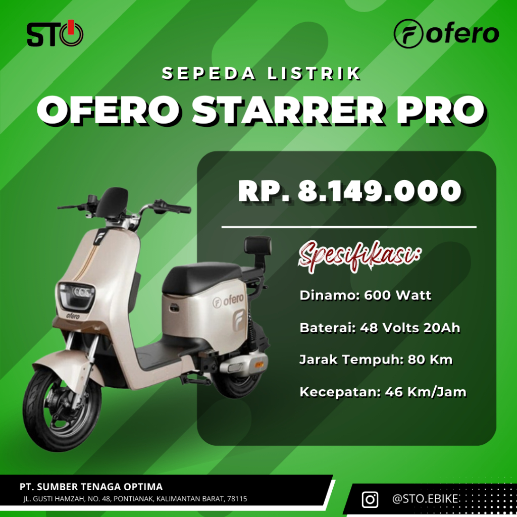 Sepeda Listrik OFERO Starrer Pro