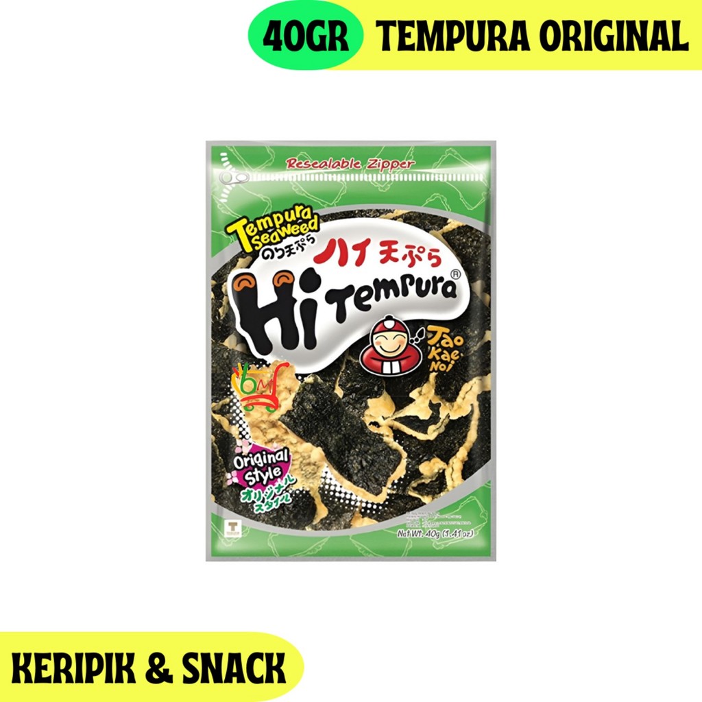 

Taokaenoi Tempura Original Keripik Rumput Laut Kemasan Besar