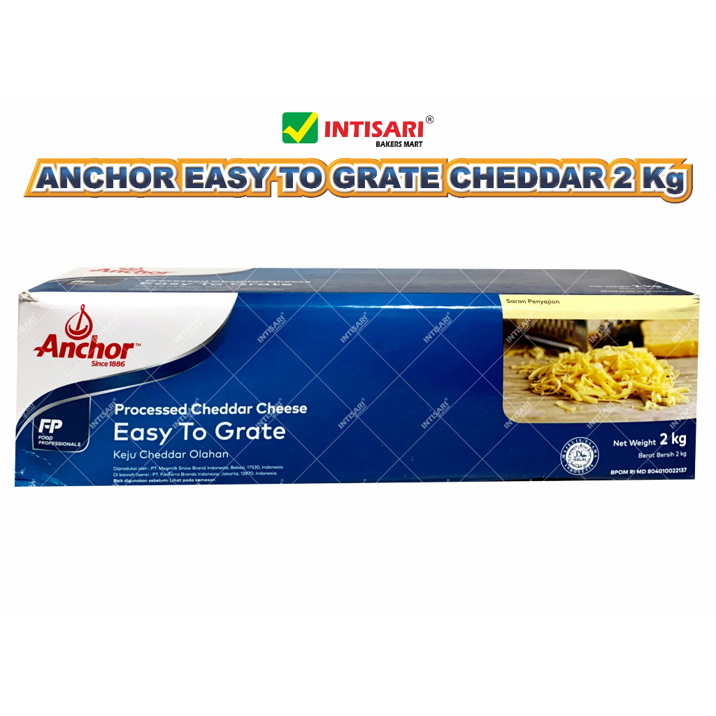 

ANCHOR EASY TO GRATE CHEDDAR CHEESE 2000 G