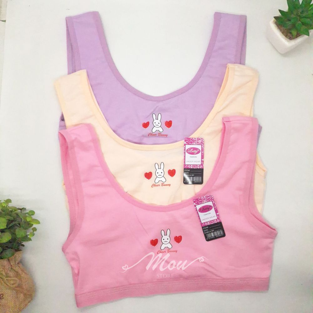 AISIRA 3PC 6PC Miniset Anak Perempuan Lutty SD SMP Usia 9 - 13 Tahun Bahan Katun Lembut Adem Nyaman