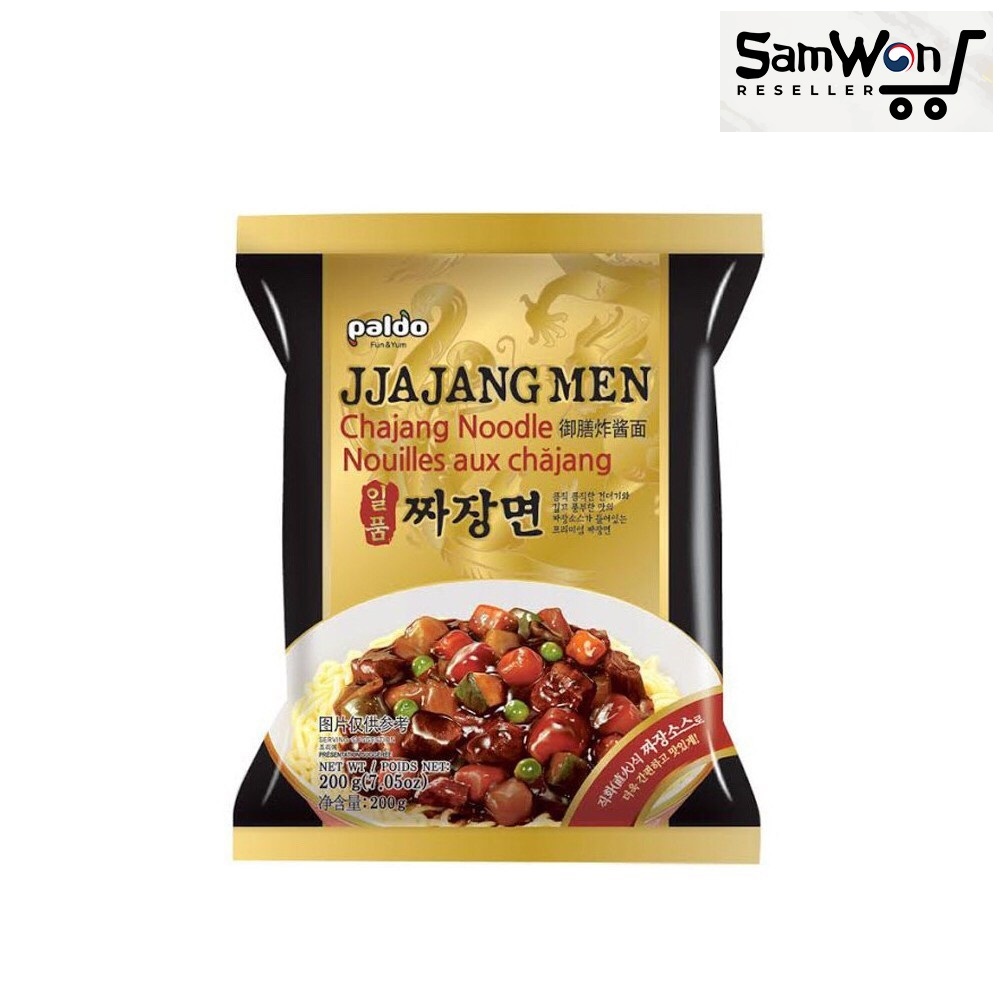 

Paldo JJAJANGMEN 200gr - Jjajangmyun Jjajang Men Korean Black Bean Noodle Mie Instant Korea