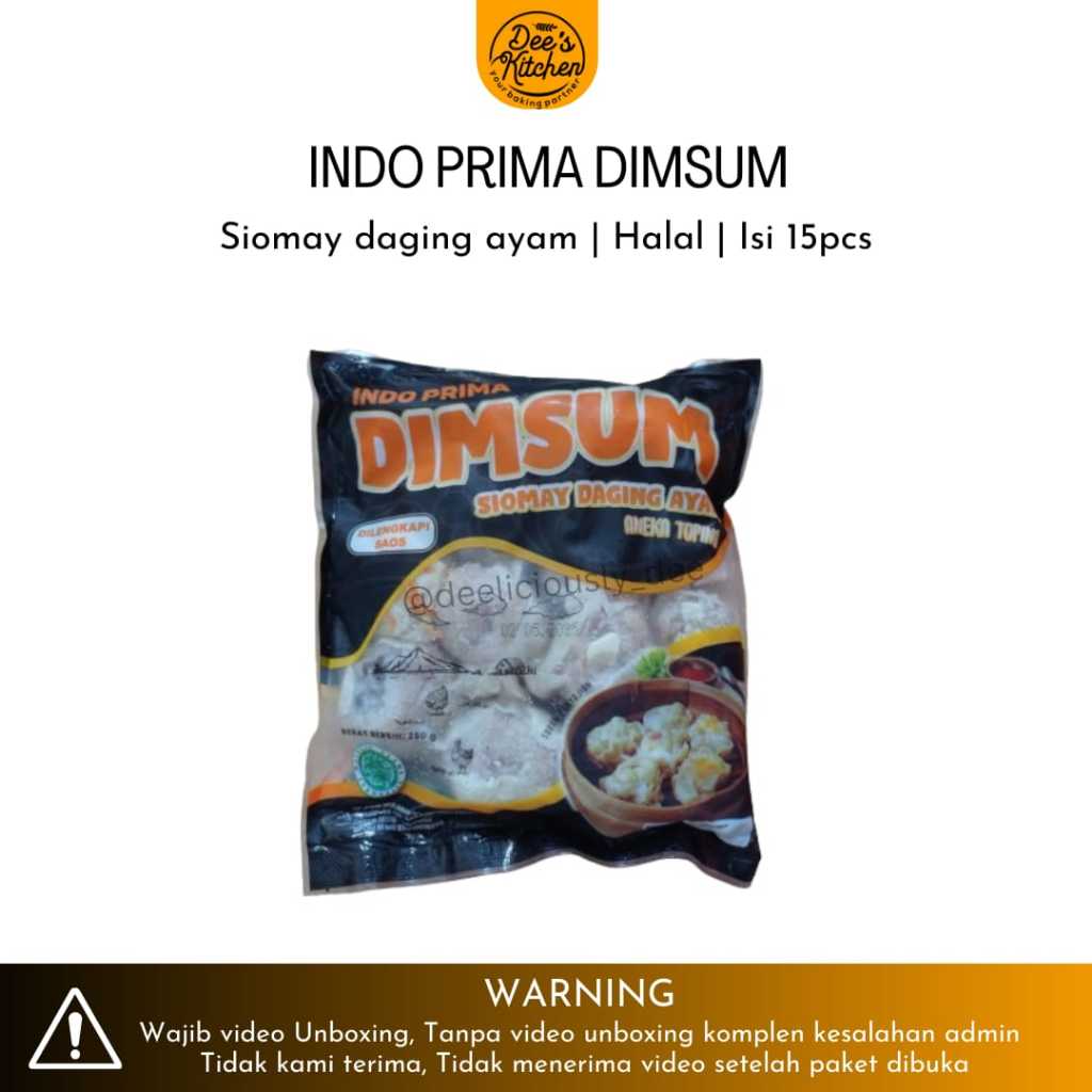 

Dimsum Ayam Indo Prima 250gr Isi 15pcs