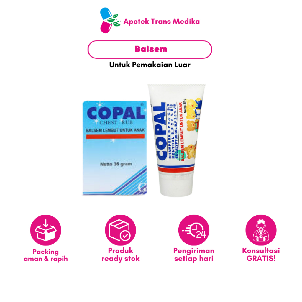 Copal Chest and Rub Balsem Bayi Melegakan Pernapasan / Pilek/ Demam