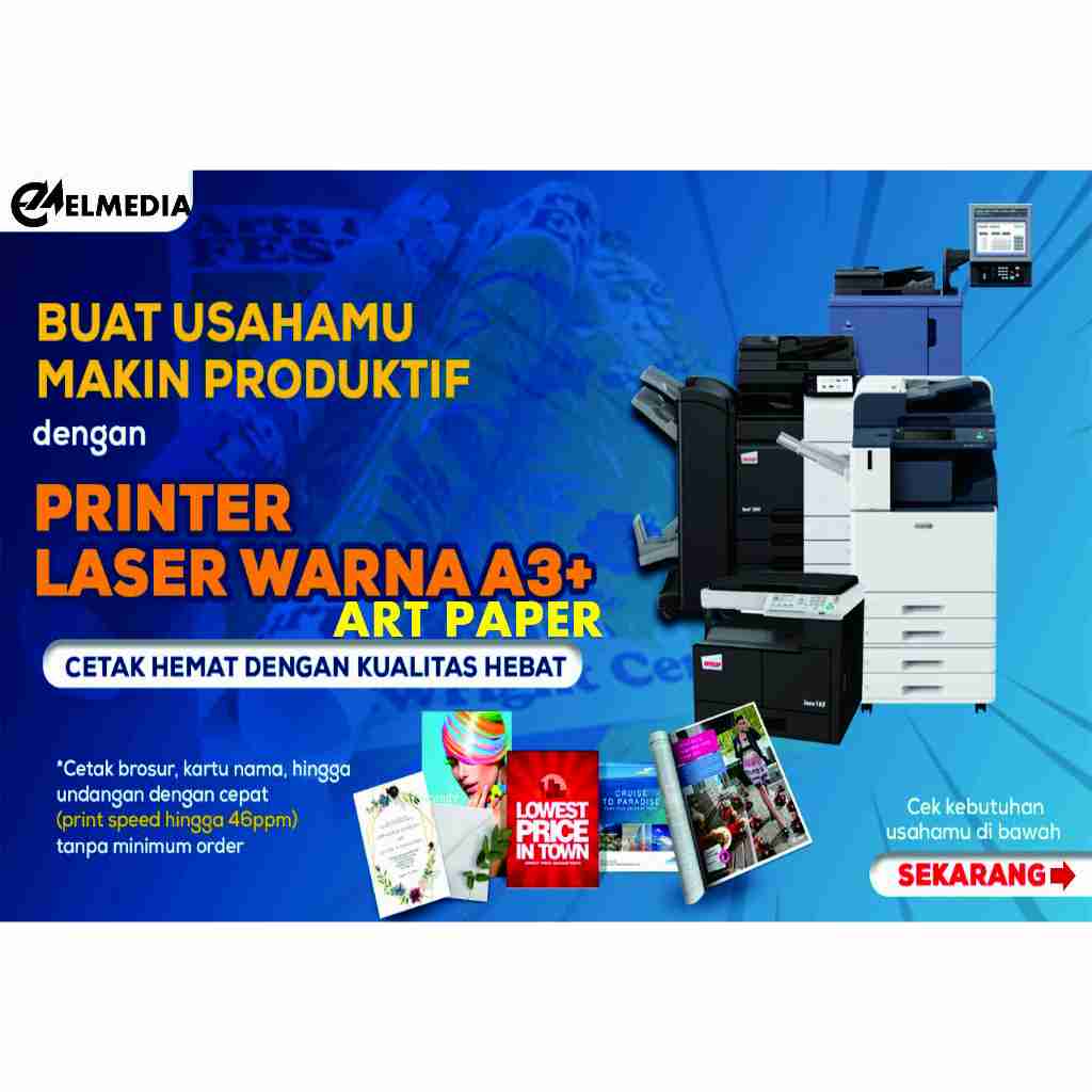 

Print Cetak Warna Full Colour A3+ Art Paper 120 gsm 150 gsm | Digital Printing