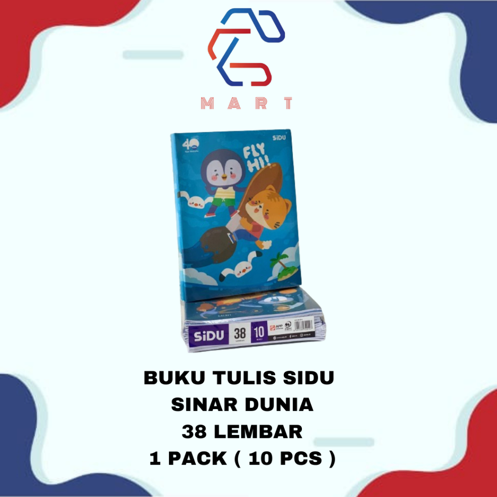 

Sidu Sinar Dunia Buku Tulis 38 Lembar - 1 Pack ( 10 Pcs )