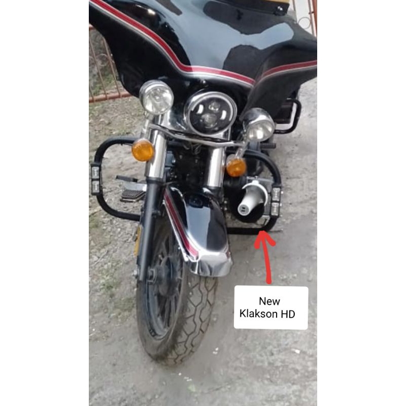 NEW KLAKSON HORN HD u Harley BMW RE Goldwing Simpel Tanpa Modul Bukan SIRENE  Sirine