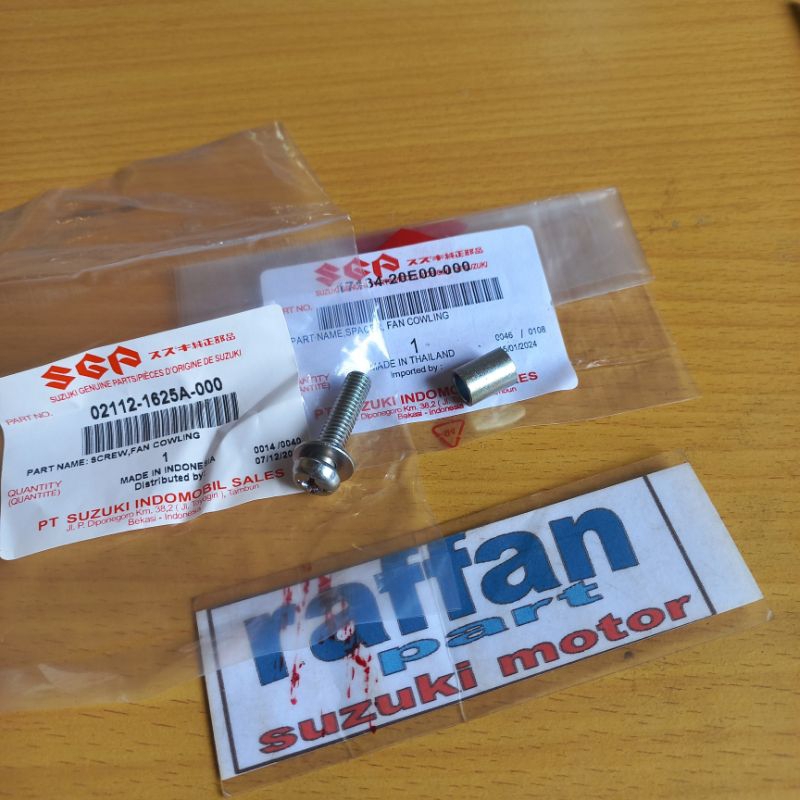 baut dan bos spacer karet sil dumper tutup kipas mesin spin skywave hayate skydrive original