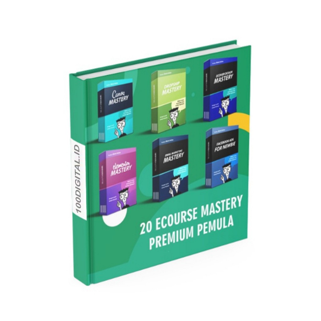 Paket 20 Ecourse Lengkap Pemula FB, Wordpress, Canva, Dropship, Ads, dll