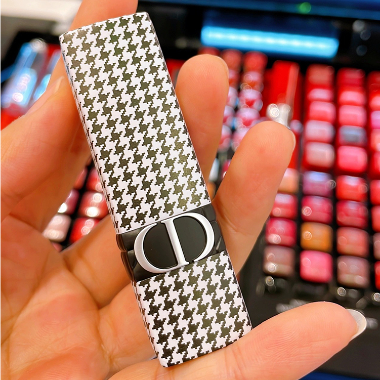 DIOR Limited Thousand Bird Plaid  Dior Rouge Lipstick Couture Colour Forever Lipstik Lip 999 3.5g
