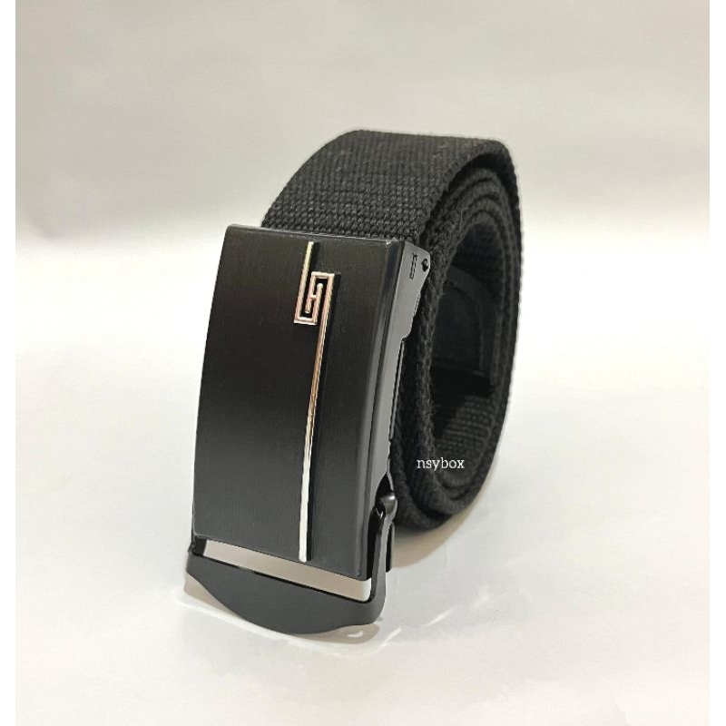 Ikat Pinggang Kanvas Jepit Gesper Pria Wanita Sabuk Gesper Belt Canvas