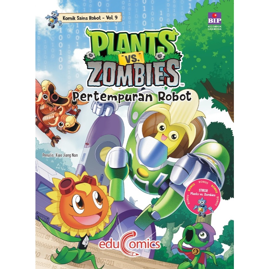 Gramedia Batam -Educomics Plants Vs Zombies Komik Sains Robot 9: Pertempuran Robot