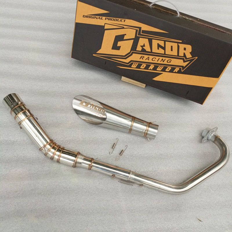 knlpot racing Racevit Gacor wor-wor pnp motor, verza,sonic,cb150 old/new,supra gtr,tiger,megapro,cbr