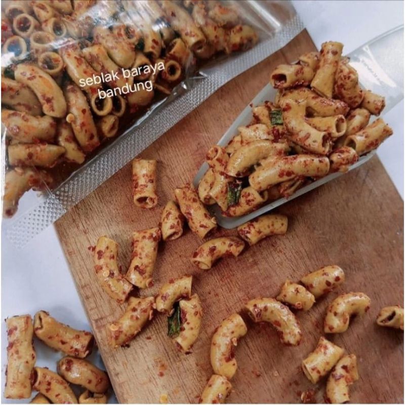 

Seblak Makaroni Bantat Pedas Daun Jeruk isi 100gram