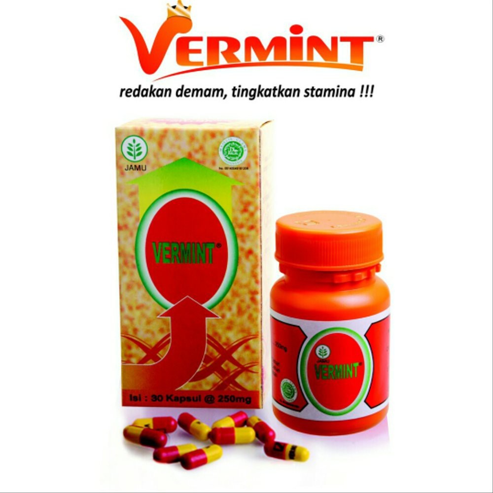 vermint ekstra cacing tanah 30 kapsul