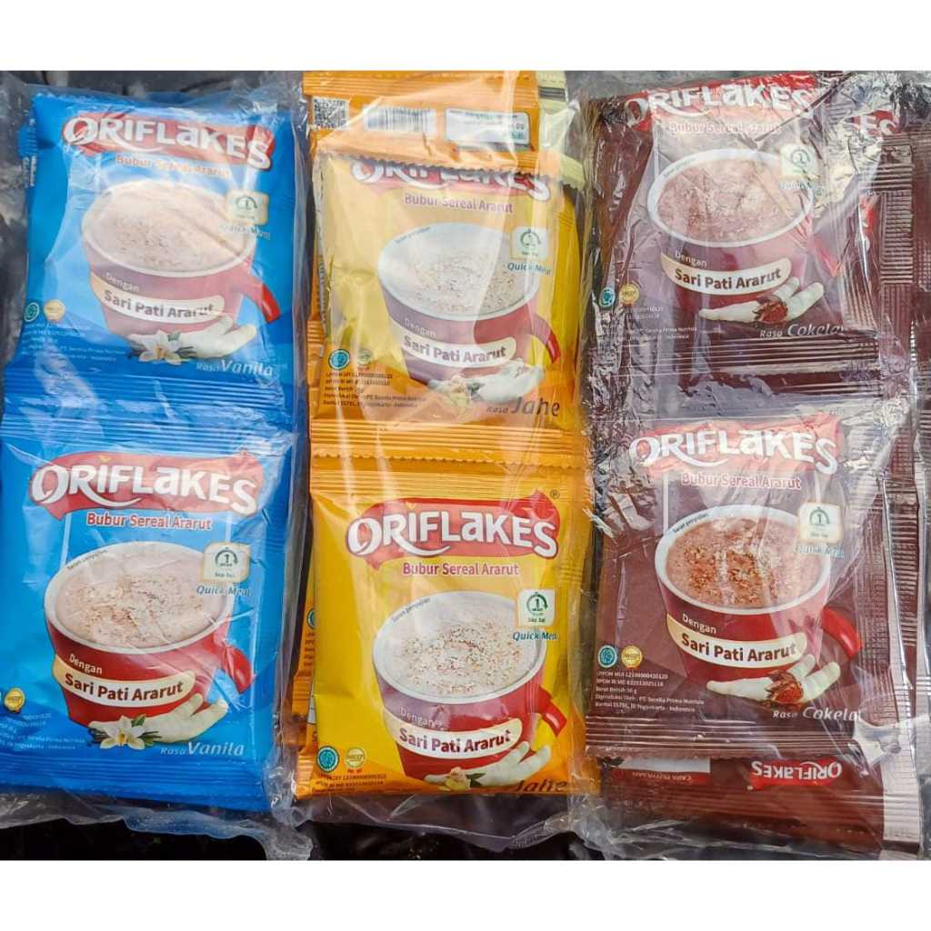 

Oriflakes Quickmeal Bubur Sereal Ararut Siap Saji 300 gram (10 sachet @30 gram)