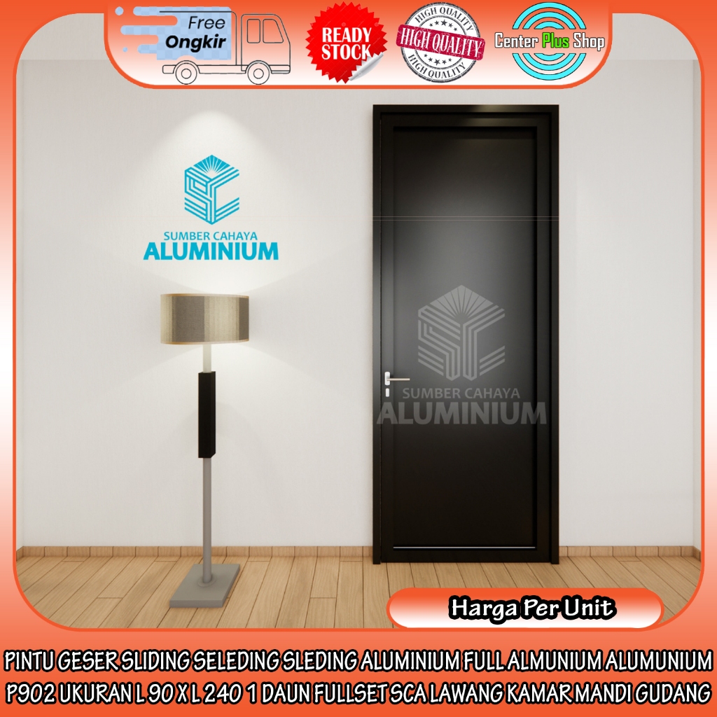 [INSTANT] PINTU GESER SLIDING SELEDING SLEDING ALUMINIUM FULL ALMUNIUM ALUMUNIUM P902 UKURAN L 90 X 