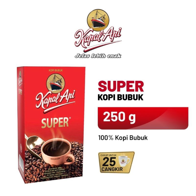 

Kapal Api SUPER - Bubuk Kopi 200 gram