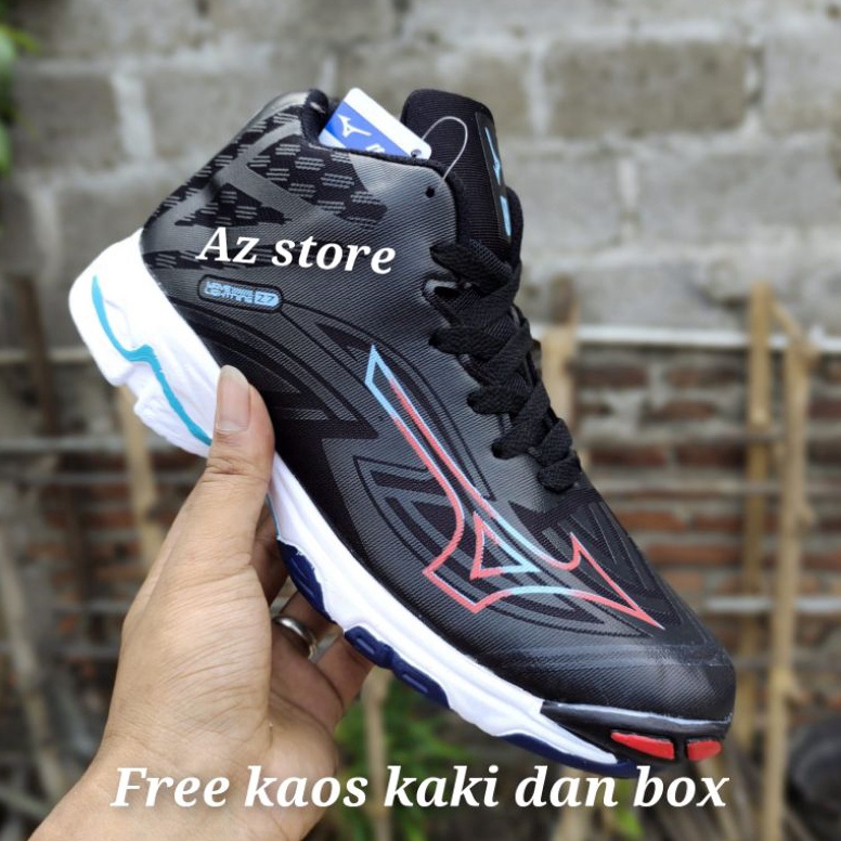 Sepatu Volly Mizuno Wlz7 Mid Sepatu Voli Pria Wanita Sepatu Olahraga Pria Sepatu Voli Ukuran 37 38 A