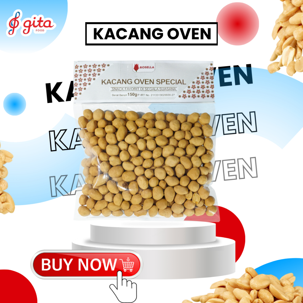 

Snack Kacang Oven Spesial Kemasan [150 G]