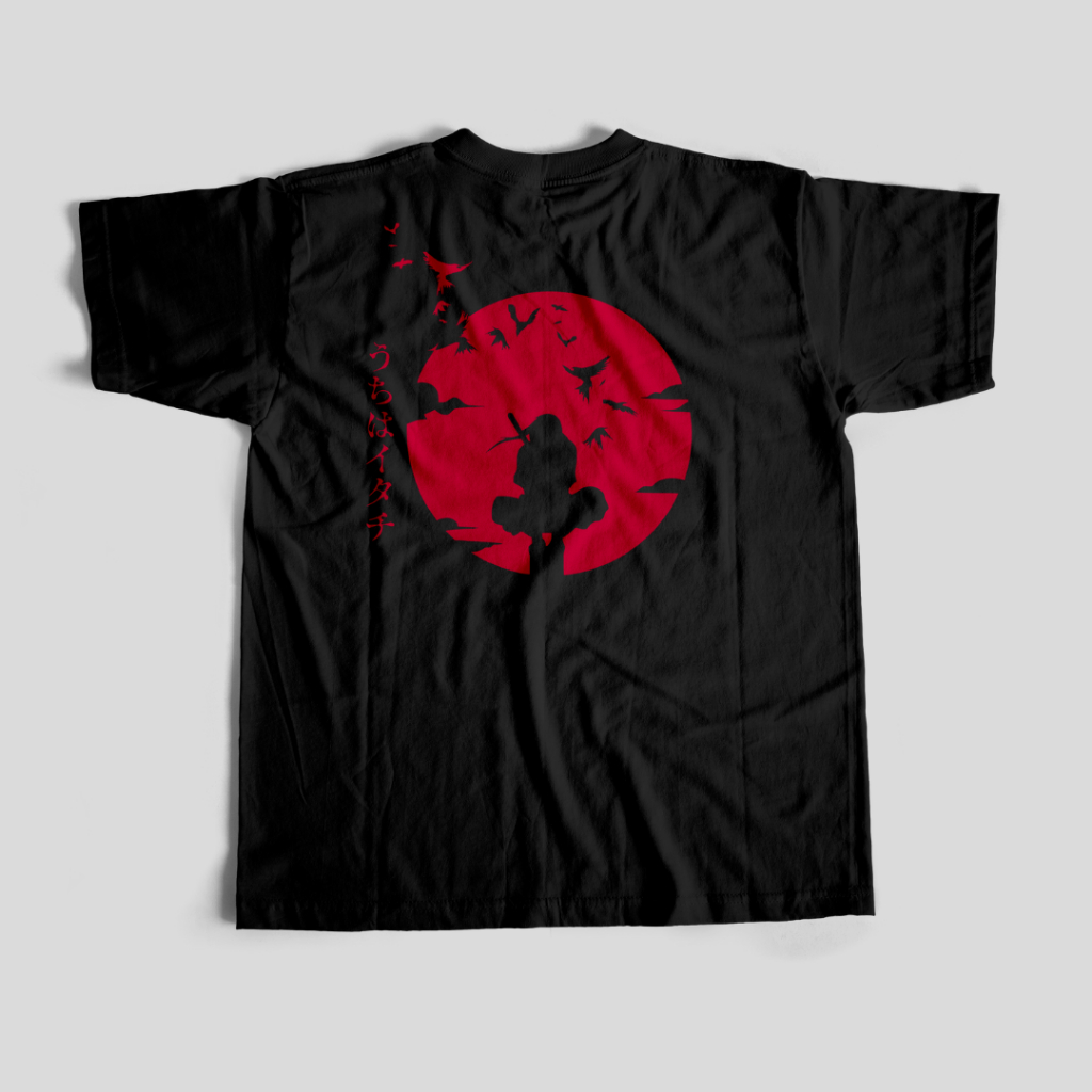 SUPERMATCHY | ANIME T-SHIRT | ITACHI UCHIHA | BLACK