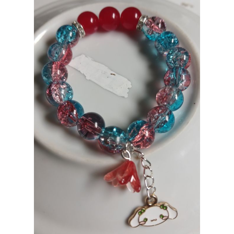 gelang manik-manik kaca / gelang mote / gelang kekinian / gelang dewasa dan anak