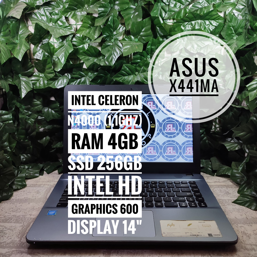 Laptop Asus X441MA Ram 4GB Ssd 256GB Second