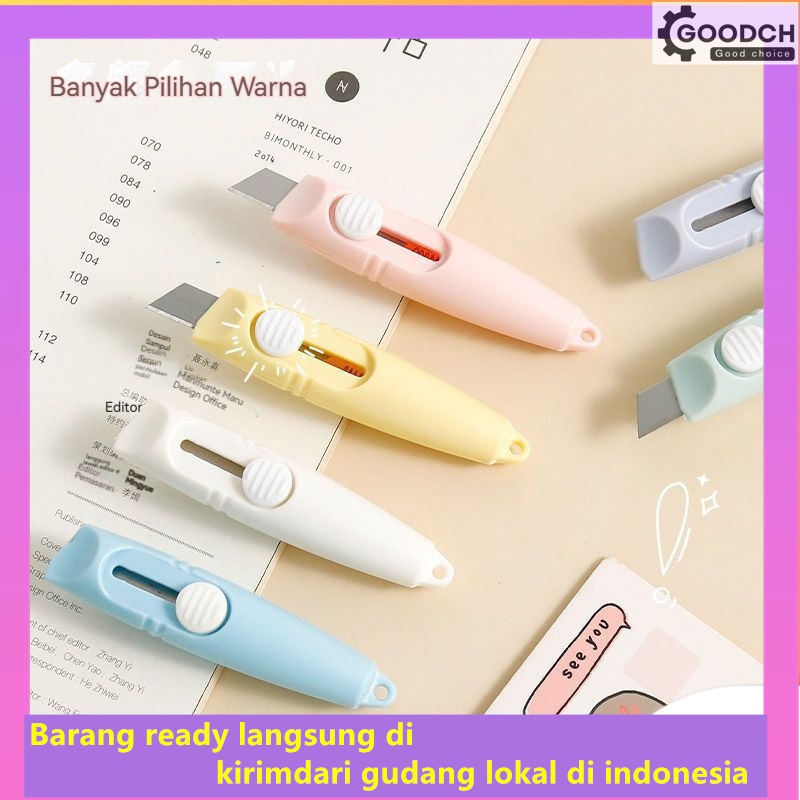 

GOODCH Cutter Mini Tajam Serbaguna/Cutter Mini Karakter Seruling Cutter Mini Lucu Travelling Multifungsi / Pisau Kecil Portabel Lucu / Mini Cutter Bentuk Pen Pisau Pemotong Kertas Ukuran Mini/Cutter Mini / Pisau Cutter Kecil Portable / Pisau Silet Mini