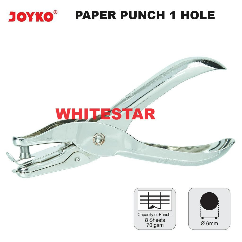 

paper punch / pelubang / plong kertas 1 hole / lubang pervorator joyko