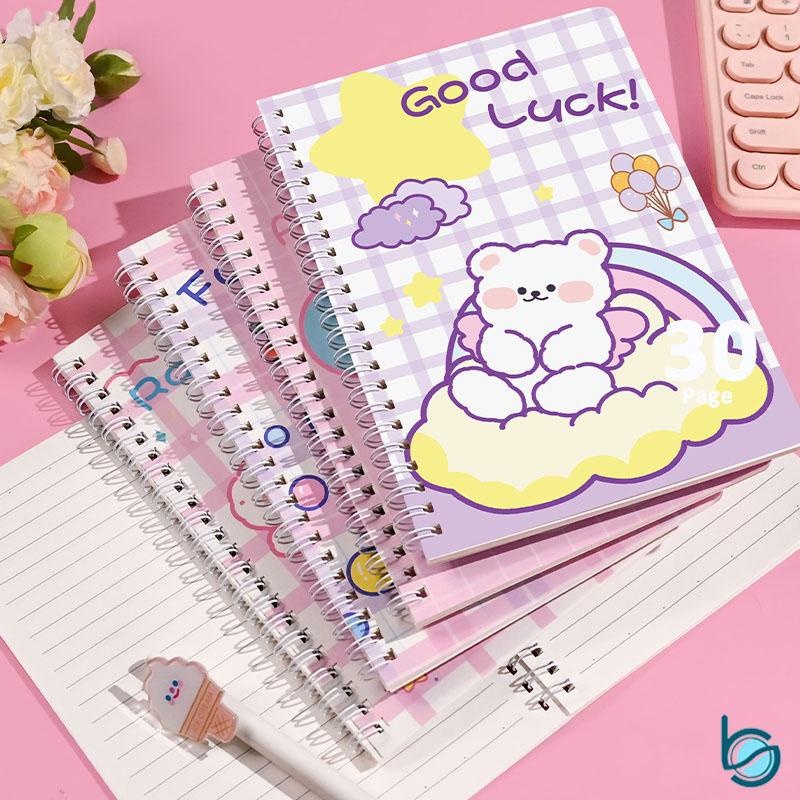 

Notebook Ring A5 motif lucu / Buku Diary Aesthetic / Buku Catatan A5