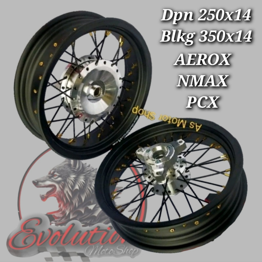 Velg jari jari velg jeruji ring 14 matic MIO - XEON - BEAT - VARIO150 - AEROX - NMAX - PCX VELG JARI