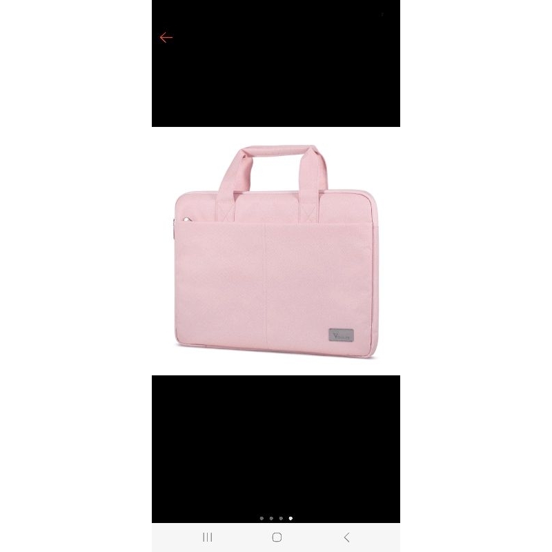 preloved tas laptop warna pink voova