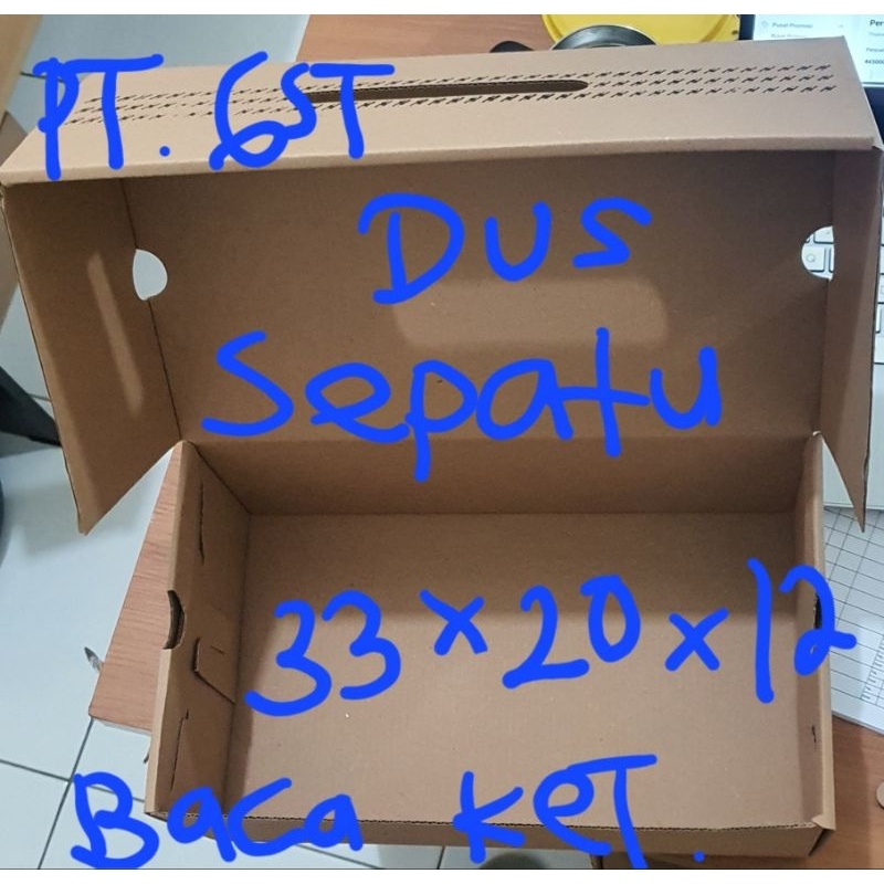 

Kardus / Box Sepatu ukuran 33x20x12 (min order 30 pcs)