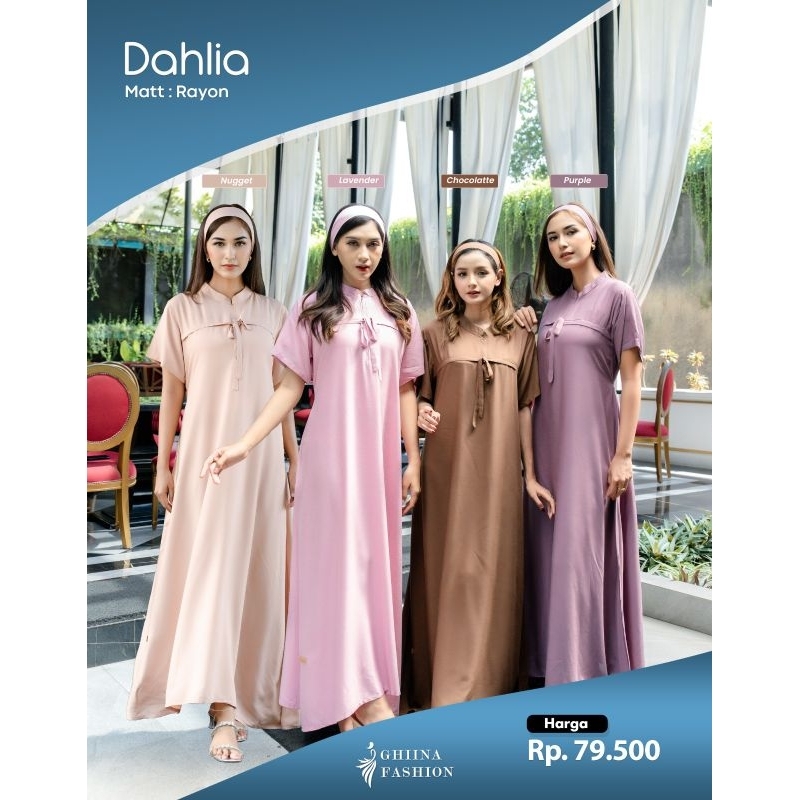 DAHLIA DRESS BY GHINA FASHION DASTER MUSLIM LENGAN PENDEK