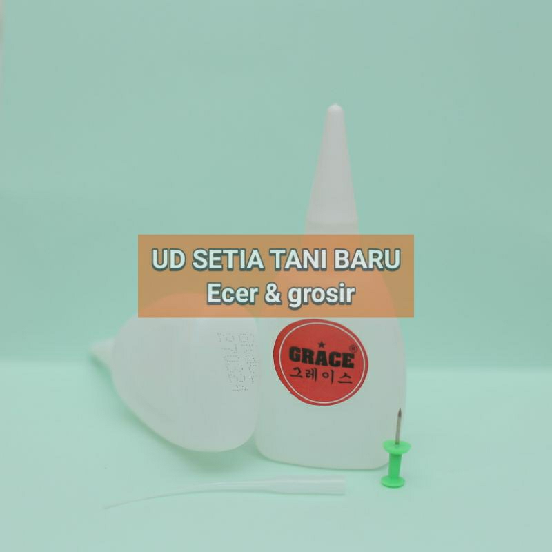 

[COD]Lem Tetes Bening Grace Adhesive Cyanoacrylate Besar[1 pcs 48gr]