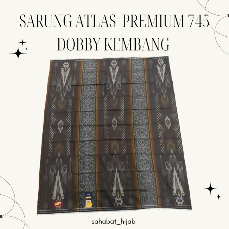 Sarung Atlas Premium 745 Dobby Kembang