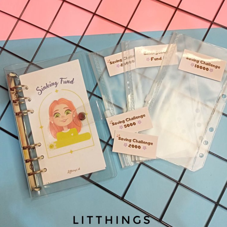 

A6 Paket Binder Hemat Menabung Binder Keuangan Sinking Fund ART Z6X8