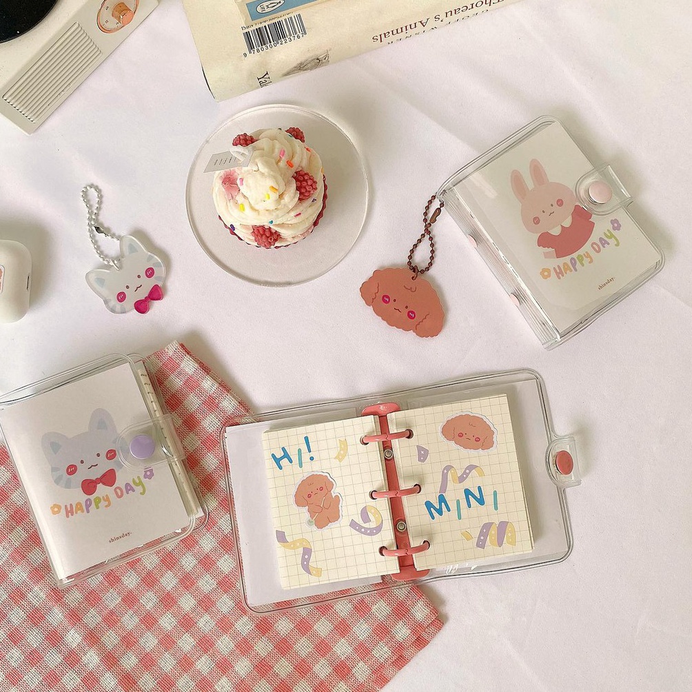 

KODE C52Y Mini Binder 3 Rings Notebook Aesthetic