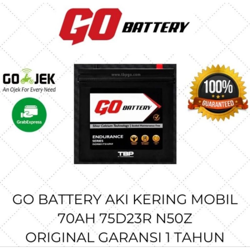 AKI MOBIL KERING 70AH WULING TERRANO BLAZER KIJANG GO BATERRY 75D26R
