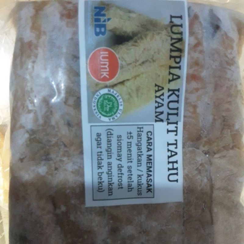 

lumpia kulit tahu ayam isi 12