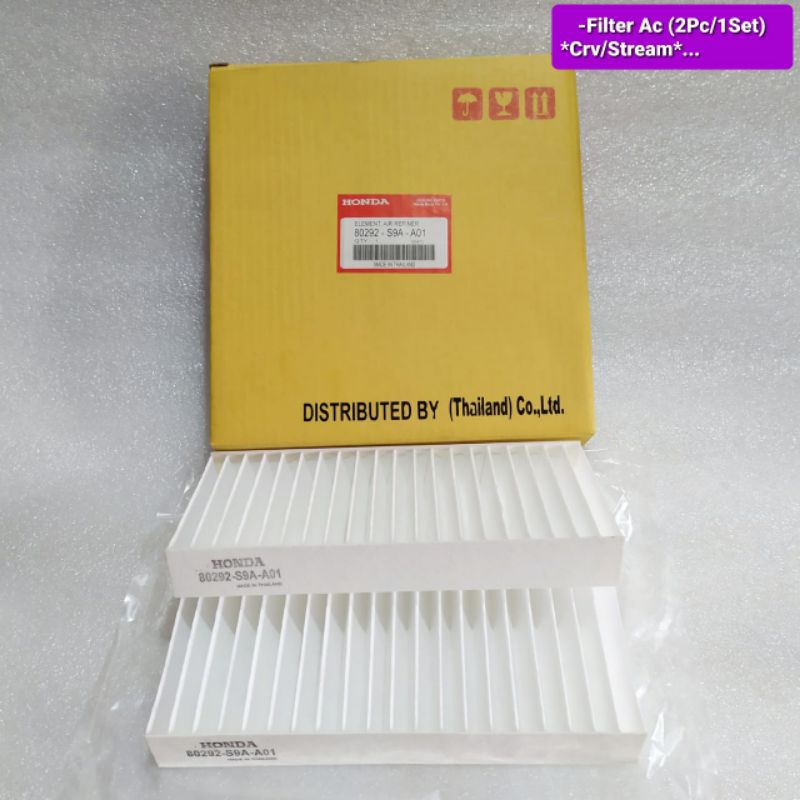 FILTER AC CABIN SARINGAN AC HONDA CRV GEN 1CRV GEN 2 STREAM CIVIC ES CENTURY ORIGINAL 1PCS