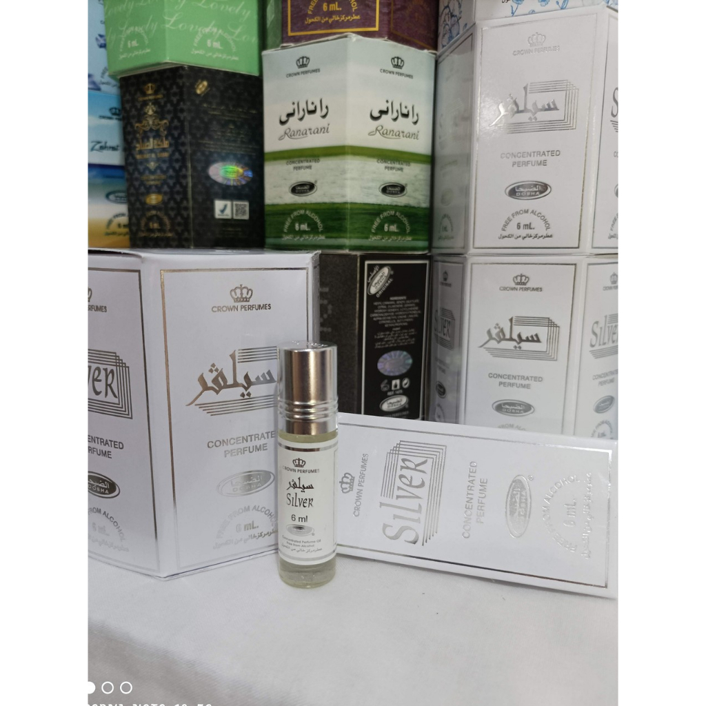 Parfum Dobha Roll on 6ml SILVER Parfum Non Alkohol Best Seller Silver GROSIR DOBHA