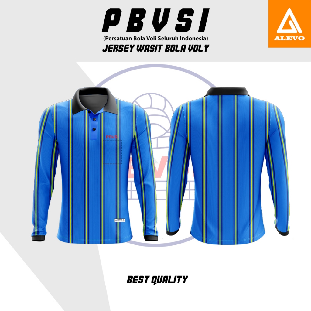 JERSEY WASIT VOLLY PRINTING PREMIUM HARGA PROMO BAJU POLO PBVSI LENGAN PANJANG & PENDEK| BAJU SERAGA