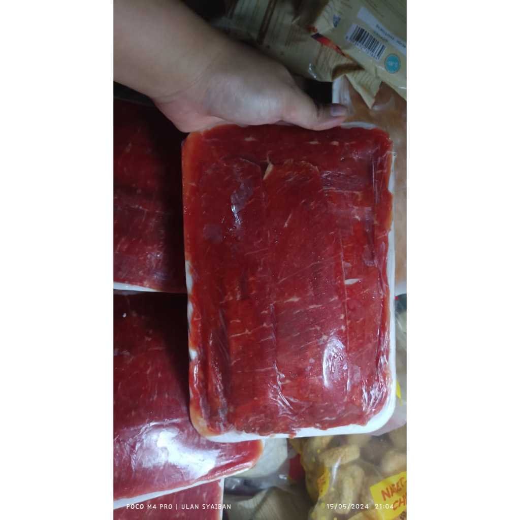 

beef slice SUKIYAKI 500gr premium quality