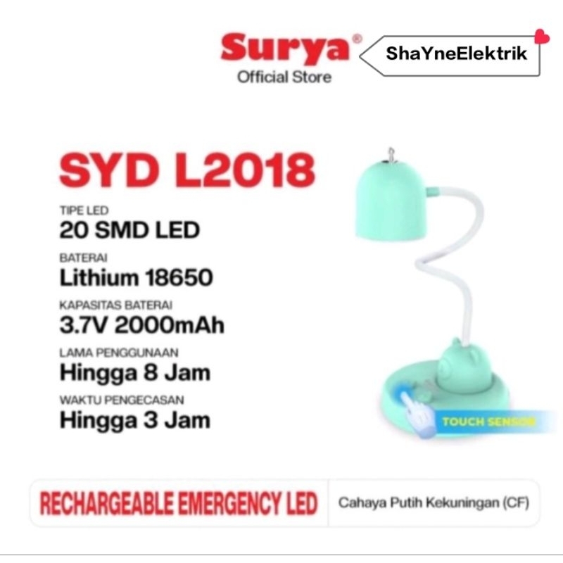 Lampu Belajar Flexibel/ Lampu Belajar LED L2018 Surya