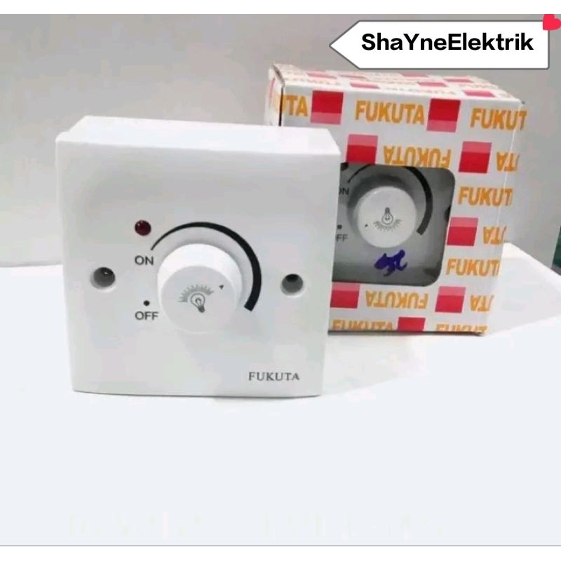 SAKLAR DIMER - FUKUTA DIMMER OB SAKLAR DIMMER HIMAWARI FUKUTA SWITCH 500WATT 220V PENGATUR TENGANGAN